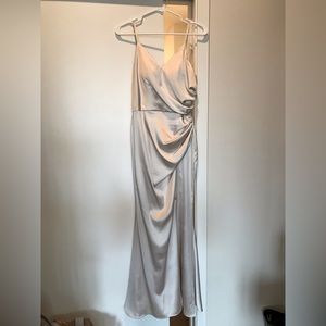 Revelry Champagne Rory Satin Dress